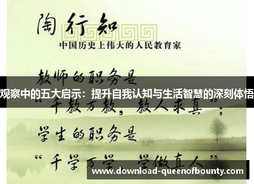 观察中的五大启示：提升自我认知与生活智慧的深刻体悟